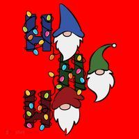 Ho Ho Ho Gnome Jolly Christmas Santa Hat thumb 1