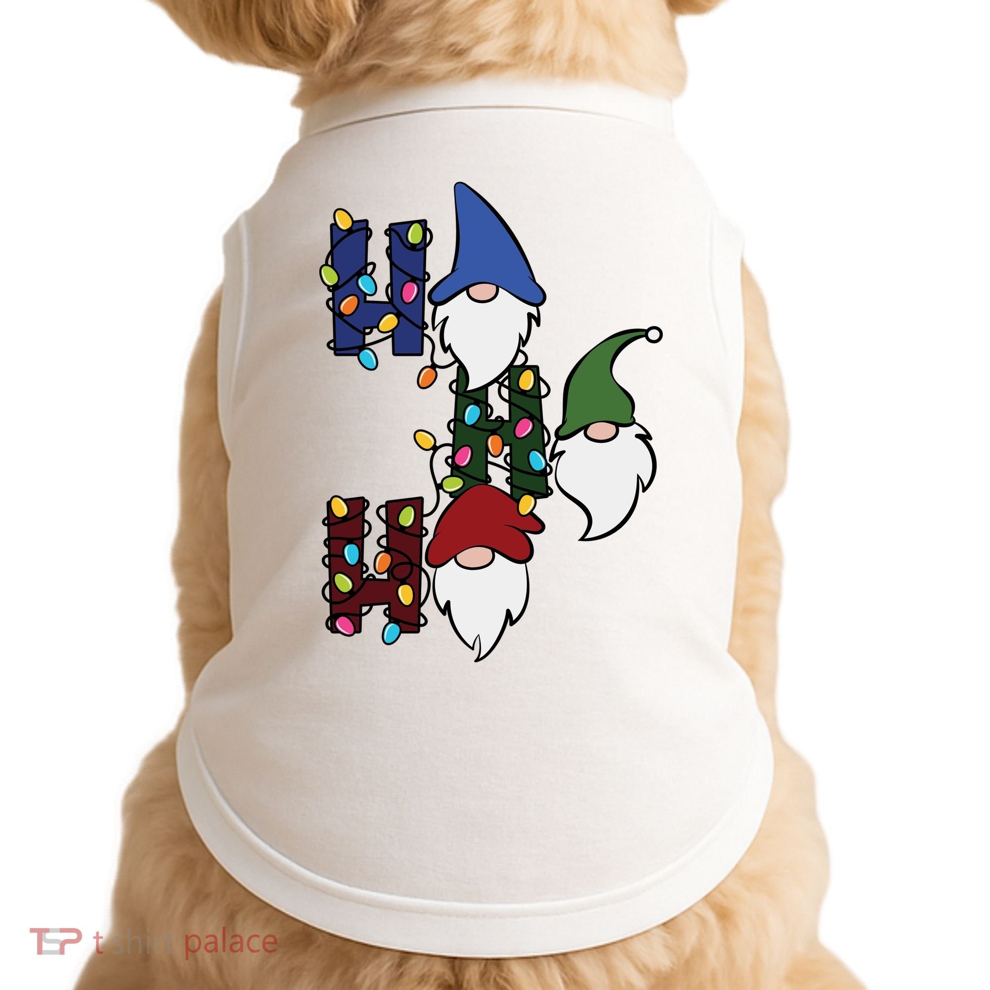 Ho Ho Ho Gnome Jolly Christmas Doggie Tank