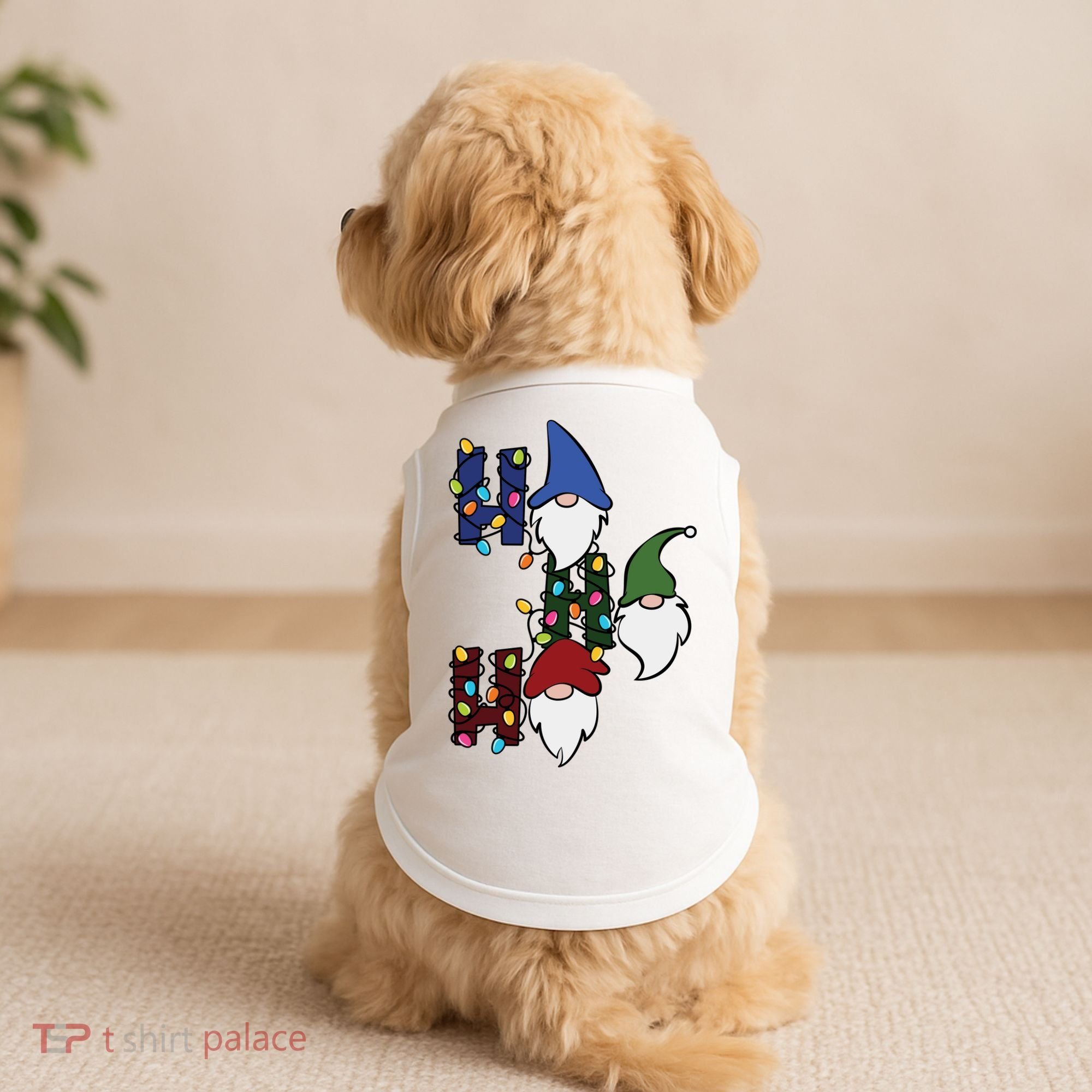 Ho Ho Ho Gnome Jolly Christmas Doggie Tank