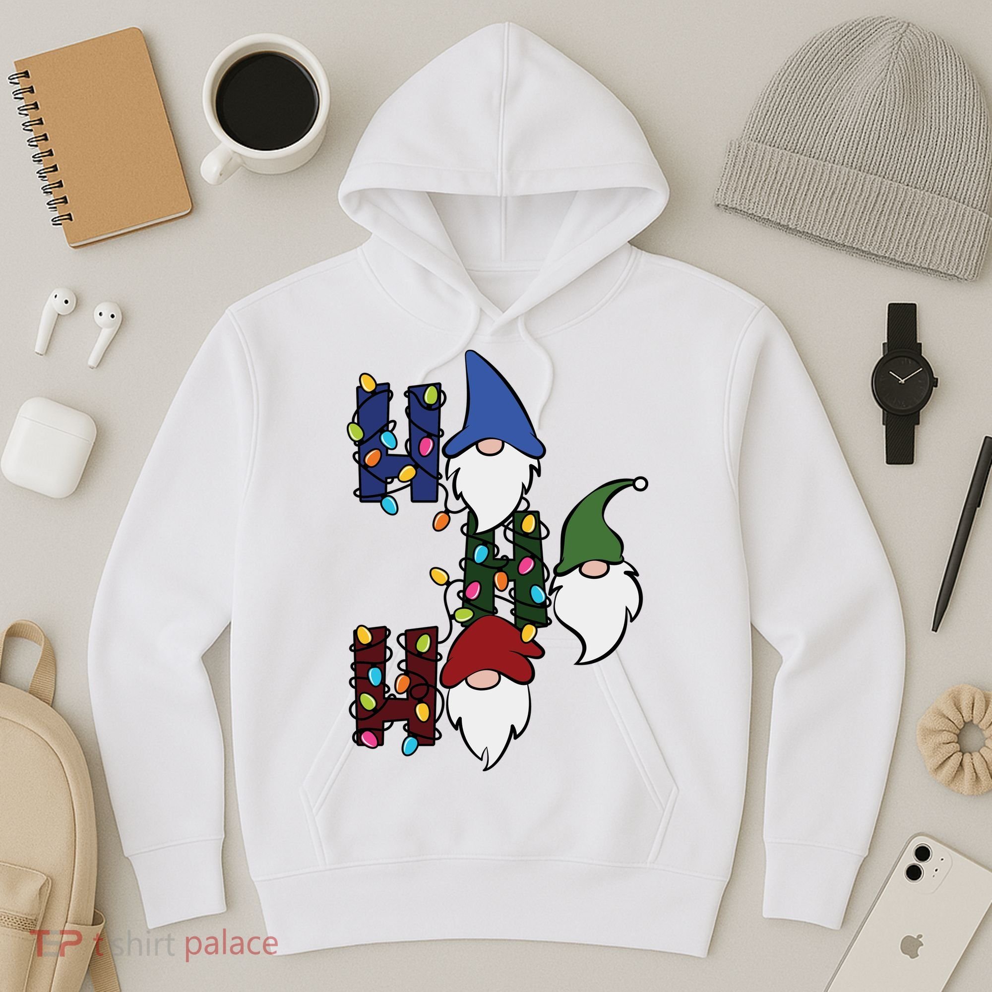 Ho Ho Ho Gnome Jolly Christmas Hoodie