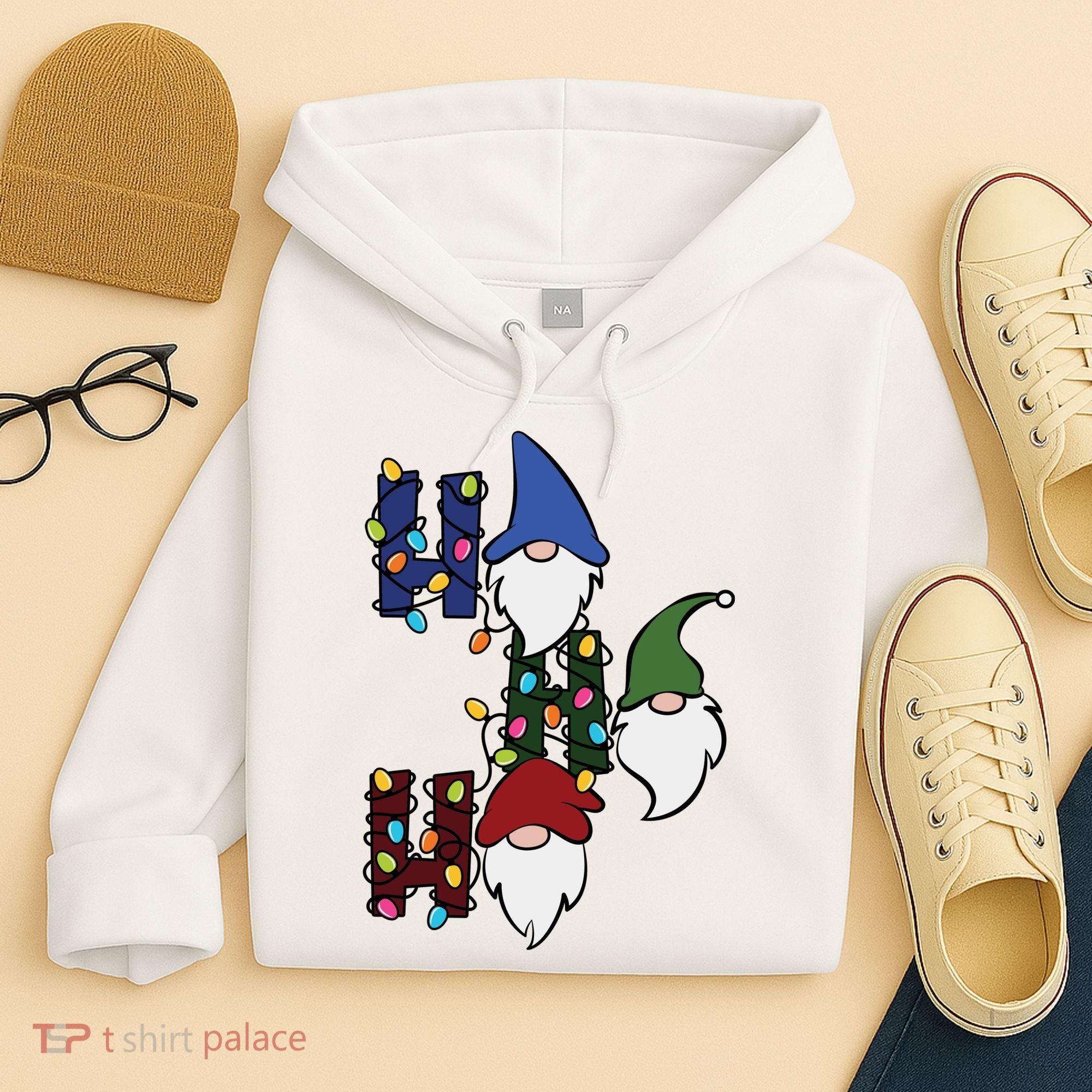 Ho Ho Ho Gnome Jolly Christmas Hoodie
