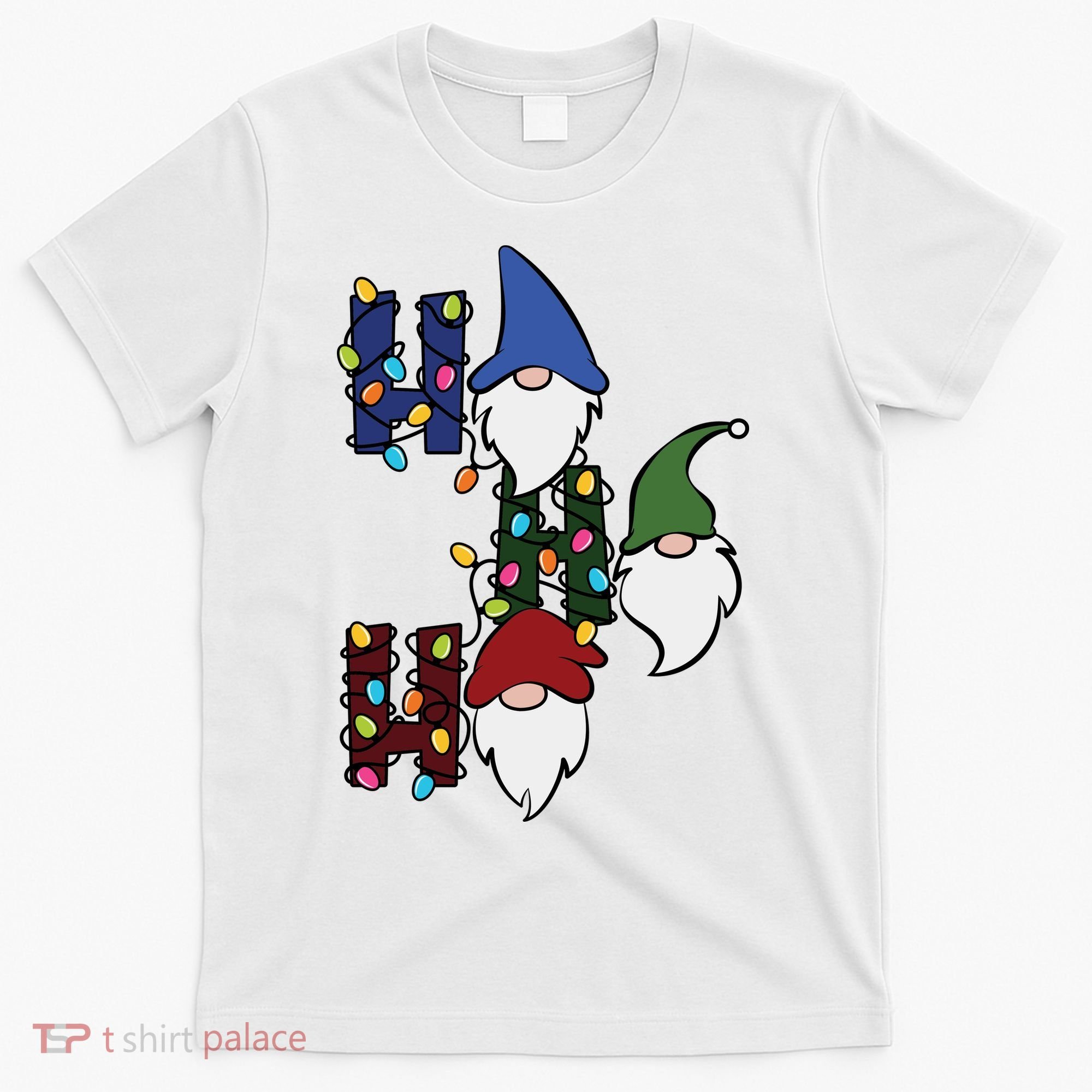 Ho Ho Ho Gnome Jolly Christmas T-Shirt