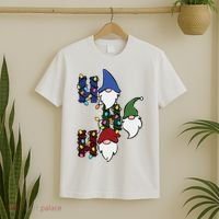 Ho Ho Ho Gnome Jolly Christmas T-Shirt thumb 2