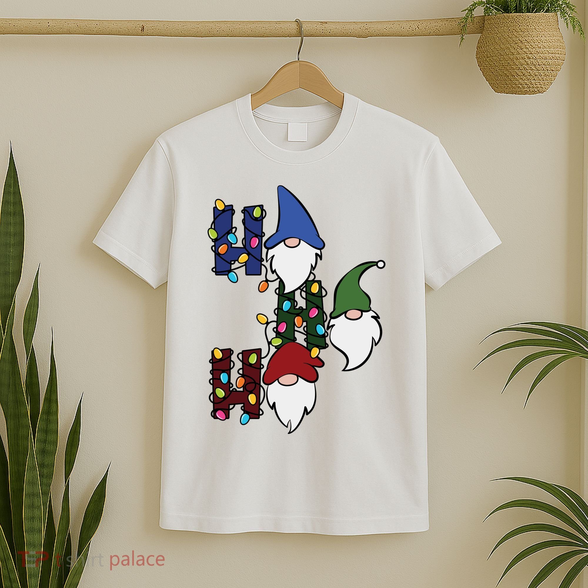 Ho Ho Ho Gnome Jolly Christmas T-Shirt