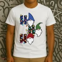 Ho Ho Ho Gnome Jolly Christmas T-Shirt thumb 3