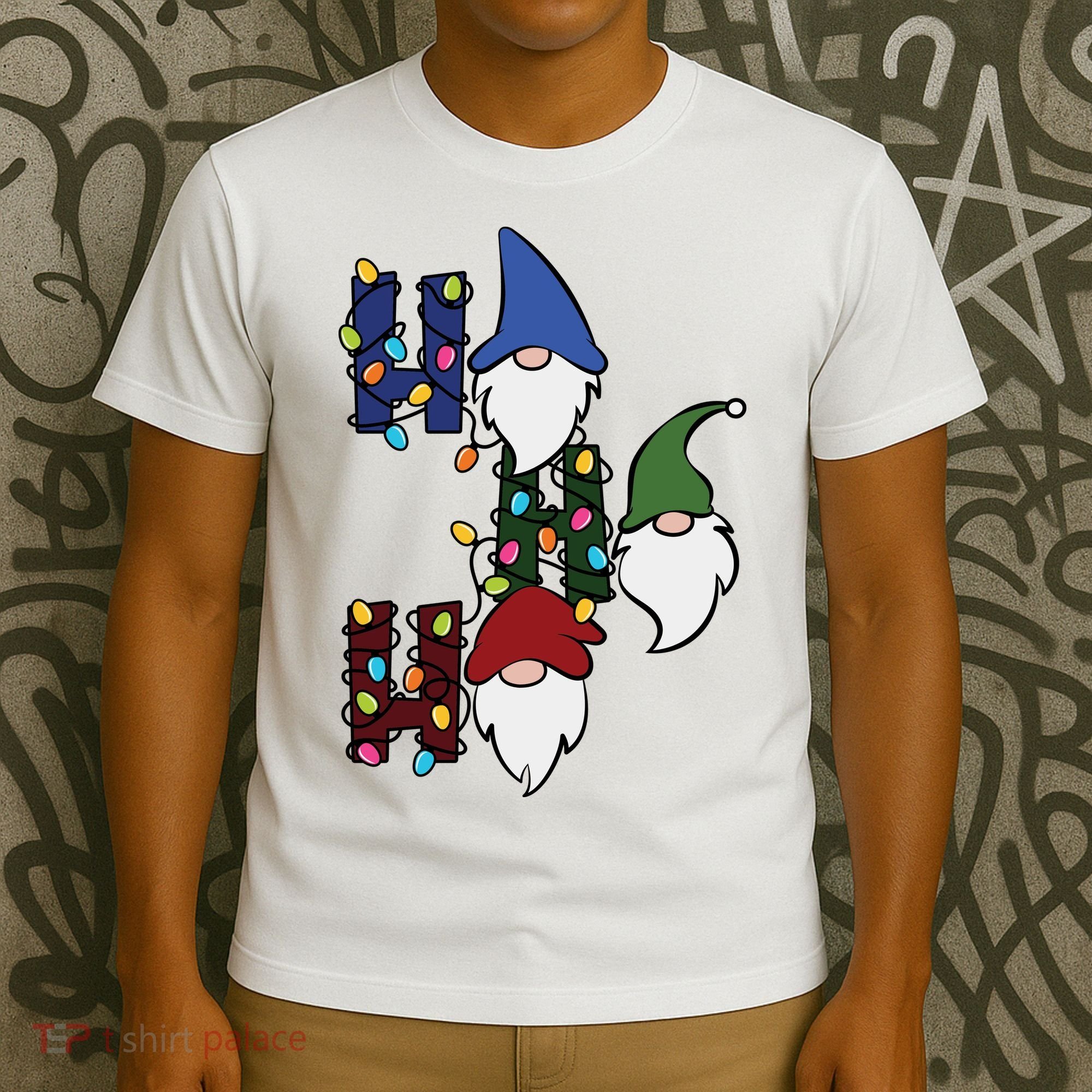Ho Ho Ho Gnome Jolly Christmas T-Shirt
