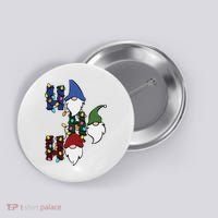 Ho Ho Ho Gnome Jolly Christmas Button thumb 0