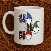 Ho Ho Ho Gnome Jolly Christmas Coffee Mug thumb 2