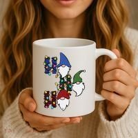 Ho Ho Ho Gnome Jolly Christmas Coffee Mug thumb 3