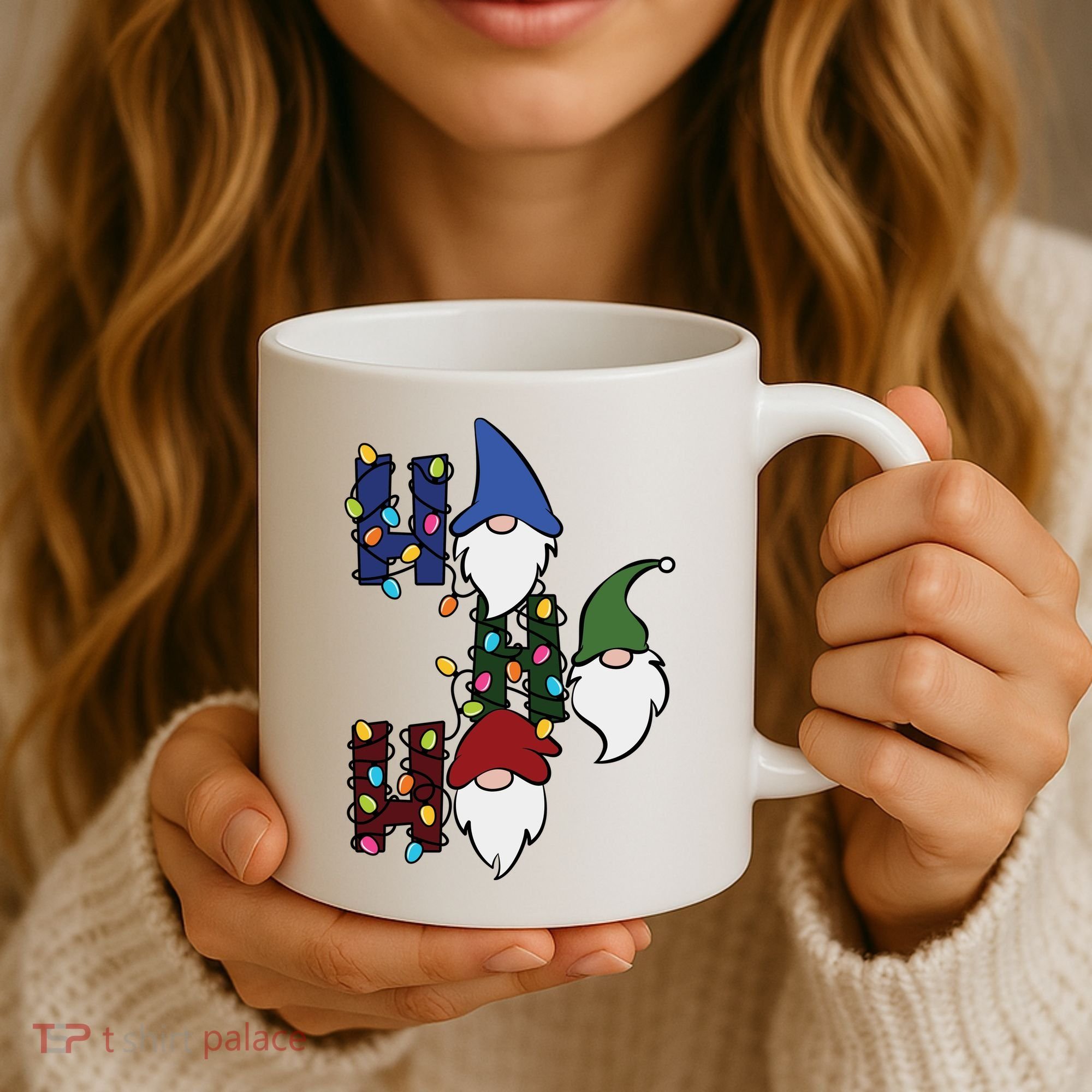 Ho Ho Ho Gnome Jolly Christmas Coffee Mug