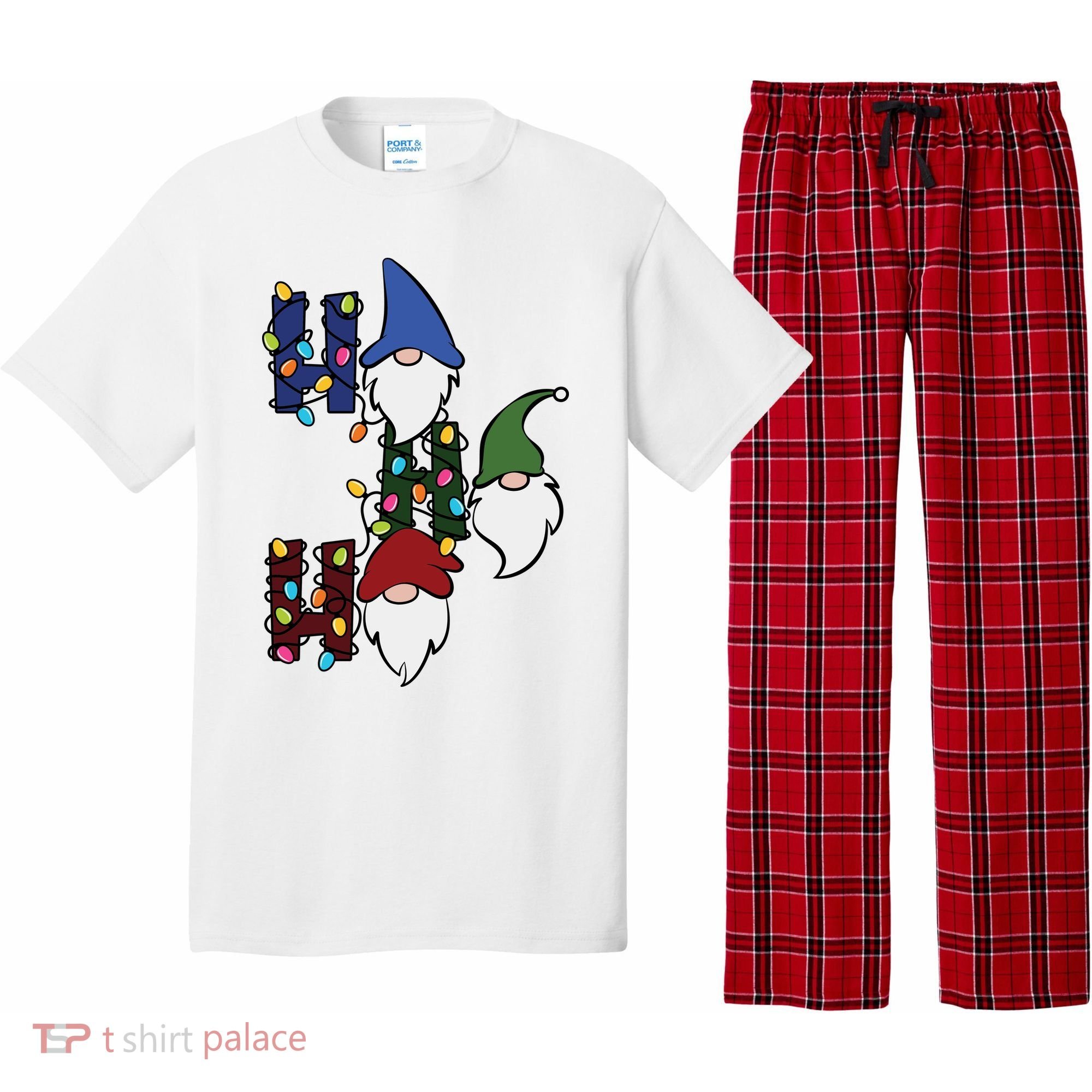 Ho Ho Ho Gnome Jolly Christmas Pajama Set