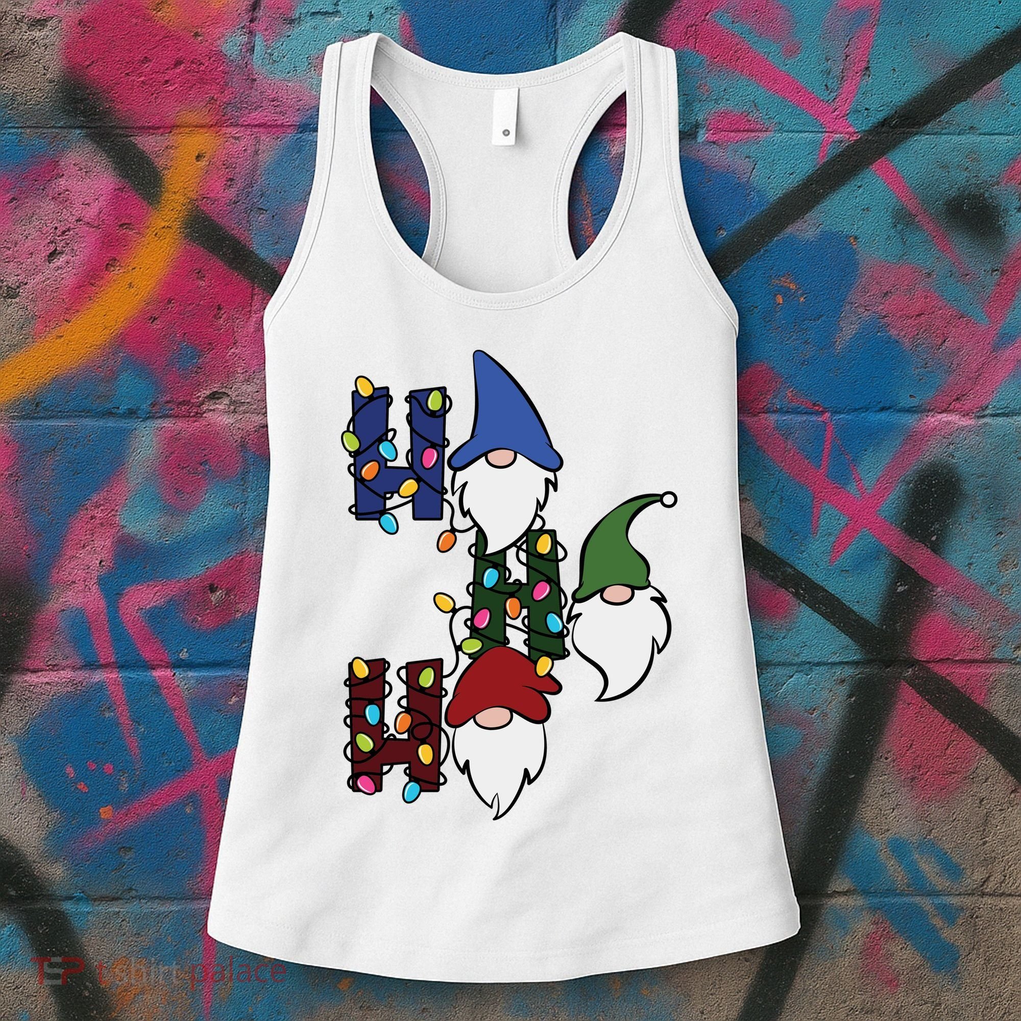 Ho Ho Ho Gnome Jolly Christmas Women's Tank Top