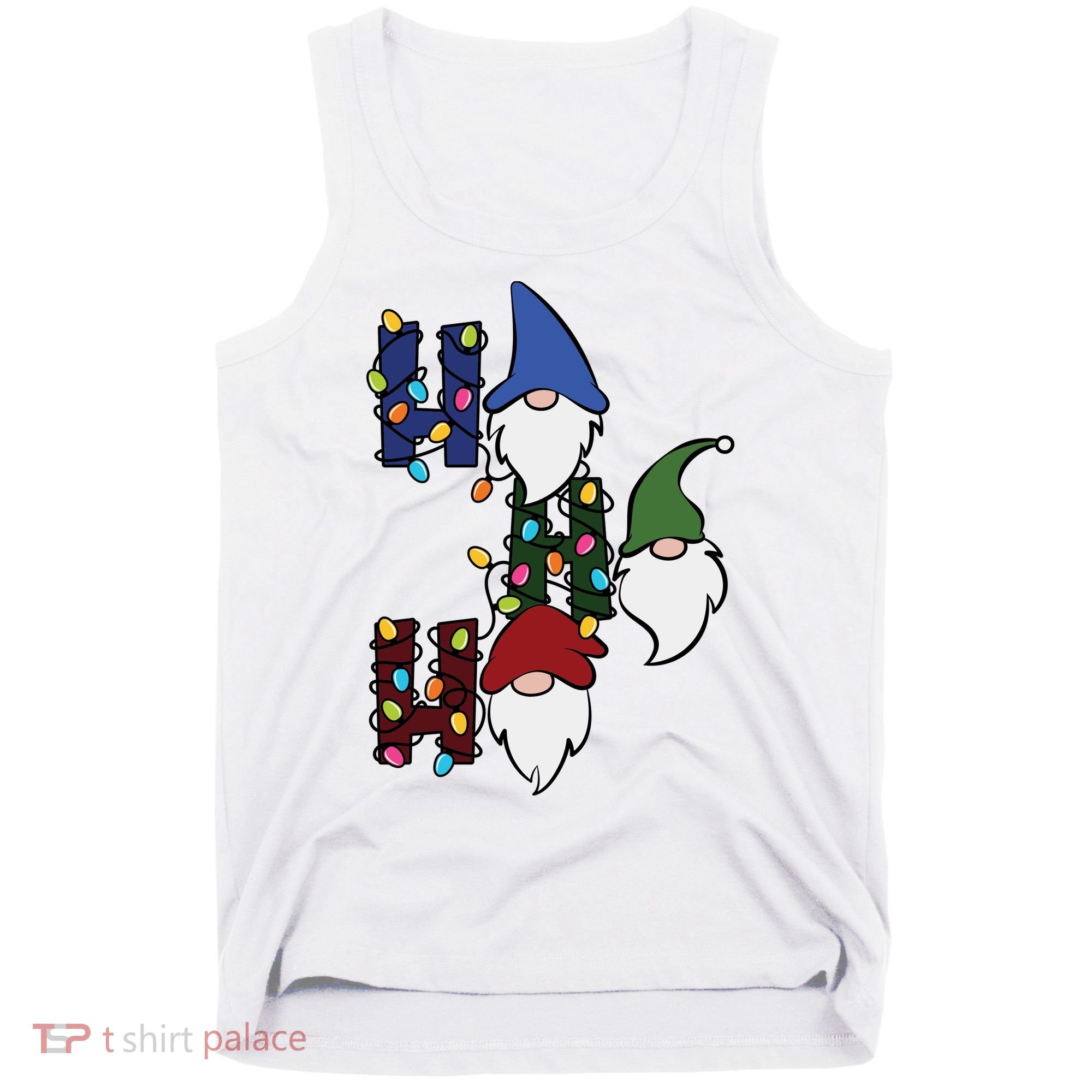 Ho Ho Ho Gnome Jolly Christmas Tank Top