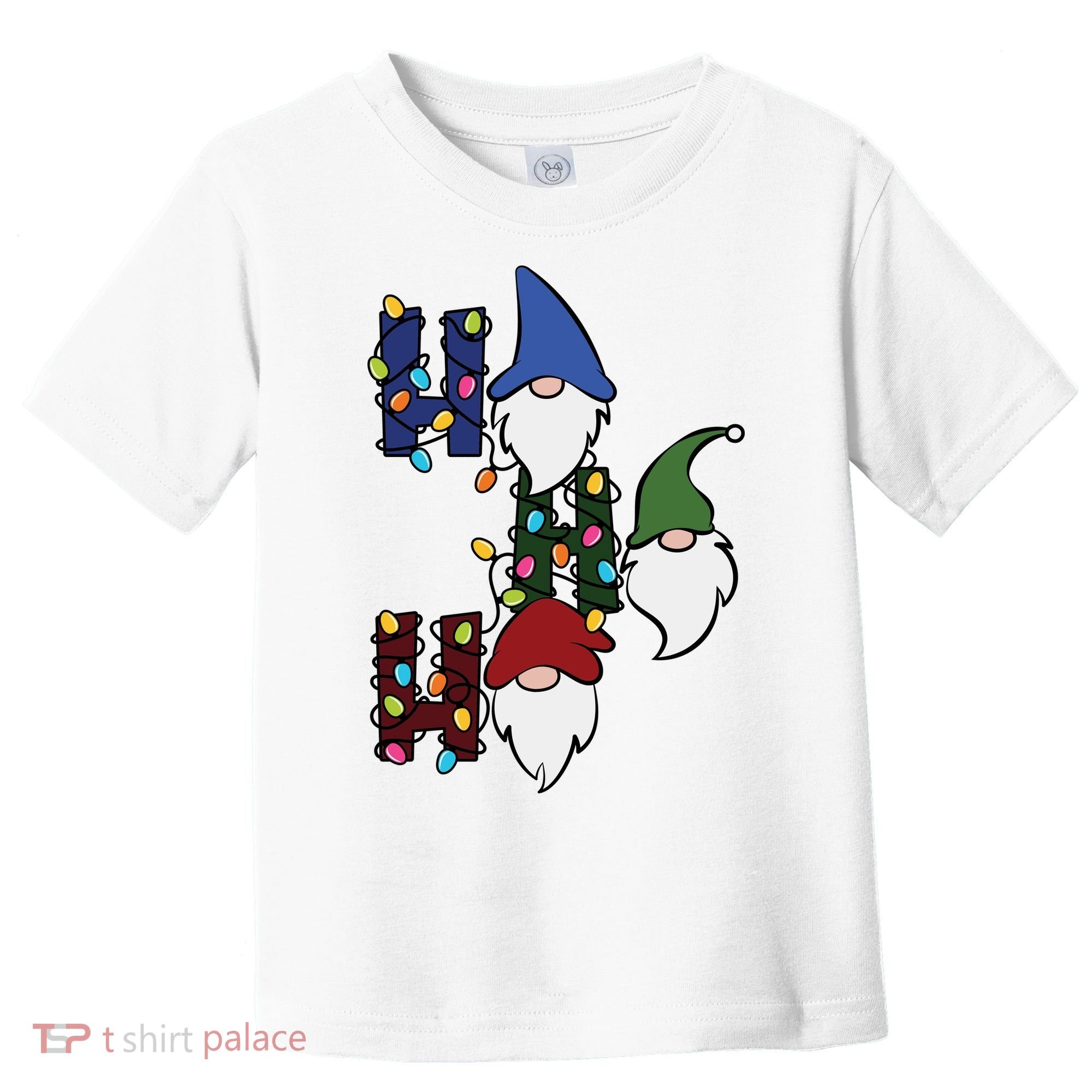 Ho Ho Ho Gnome Jolly Christmas Toddler T-Shirt