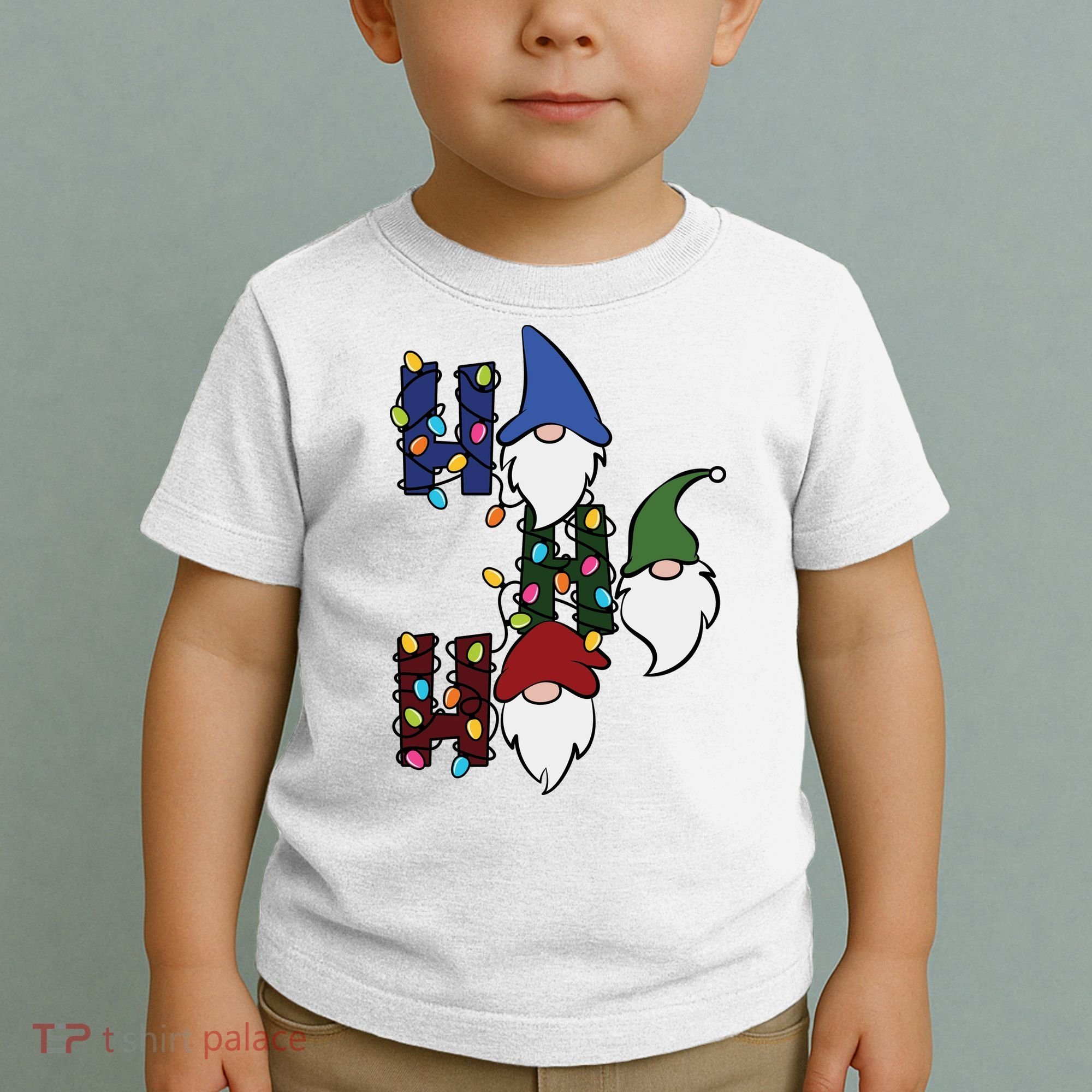 Ho Ho Ho Gnome Jolly Christmas Toddler T-Shirt