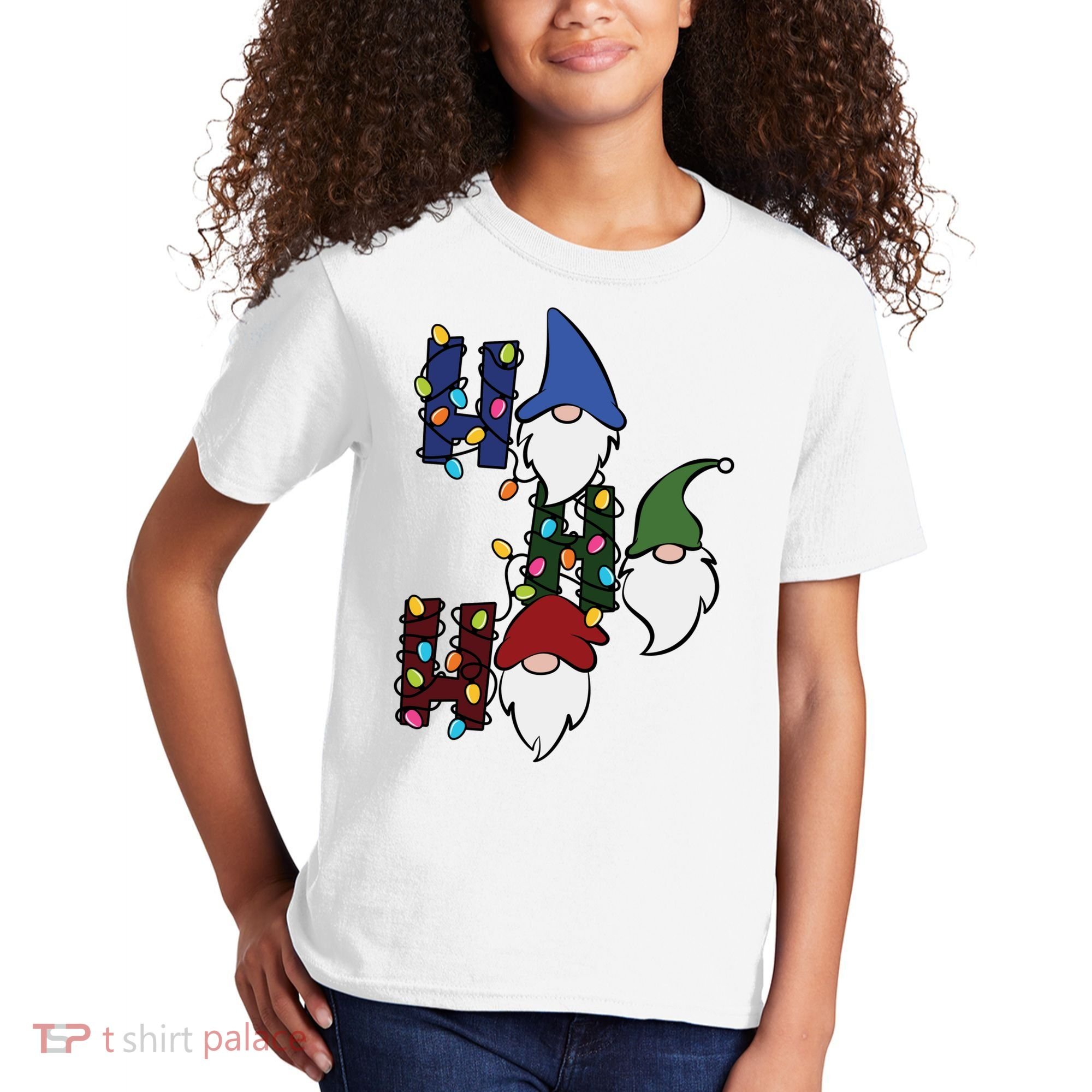 Ho Ho Ho Gnome Jolly Christmas Kids T-Shirt