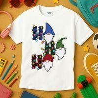 Ho Ho Ho Gnome Jolly Christmas Kids T-Shirt thumb 3