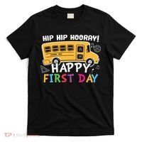 Hip Hip Hooray Happy First Day Back To School First Day Of School T-Shirt thumb 0