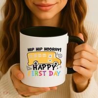 Hip Hip Hooray Happy First Day Back To School First Day Of School Coffee Mug thumb 3