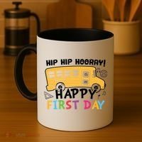 Hip Hip Hooray Happy First Day Back To School First Day Of School Coffee Mug thumb 4