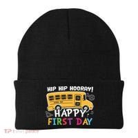 Hip Hip Hooray Happy First Day Back To School First Day Of School Beanie thumb 0