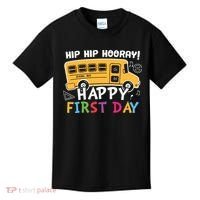 Hip Hip Hooray Happy First Day Back To School First Day Of School Kids T-Shirt thumb 0