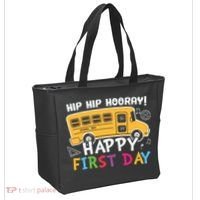 Hip Hip Hooray Happy First Day Back To School First Day Of School Tote Bag thumb 2