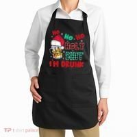 Ho Ho Holy Shit I'm Drunk Beer Santa Hat Christmas Drinking Apron thumb 2