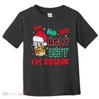 Ho Ho Holy Shit I'm Drunk Beer Santa Hat Christmas Drinking Toddler T-Shirt thumb 0