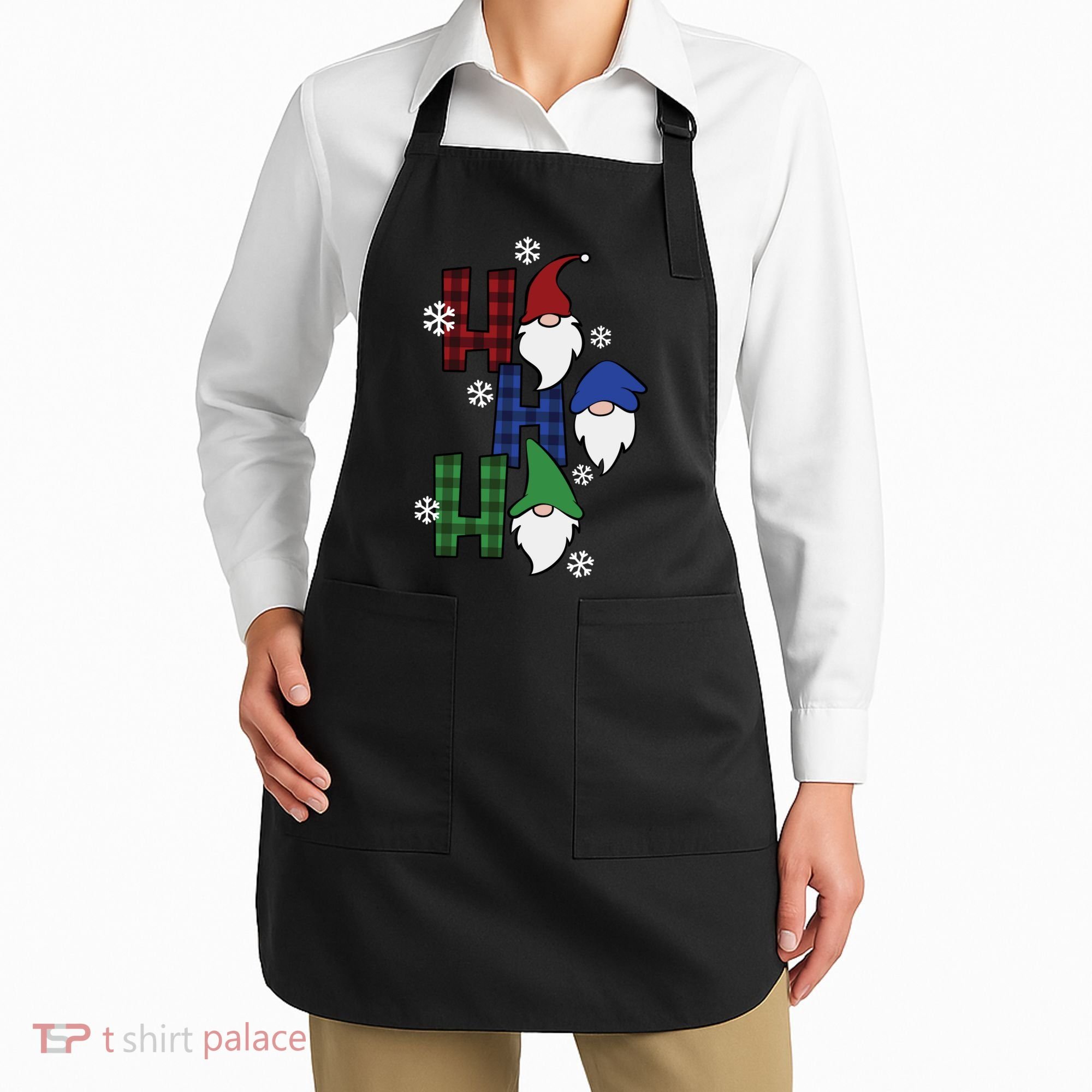 Ho Ho Ho Gnome Squad Christmas Apron
