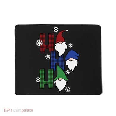 Ho Ho Ho Gnome Squad Christmas Mousepad