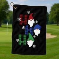 Ho Ho Ho Gnome Squad Christmas Golf Towel thumb 1