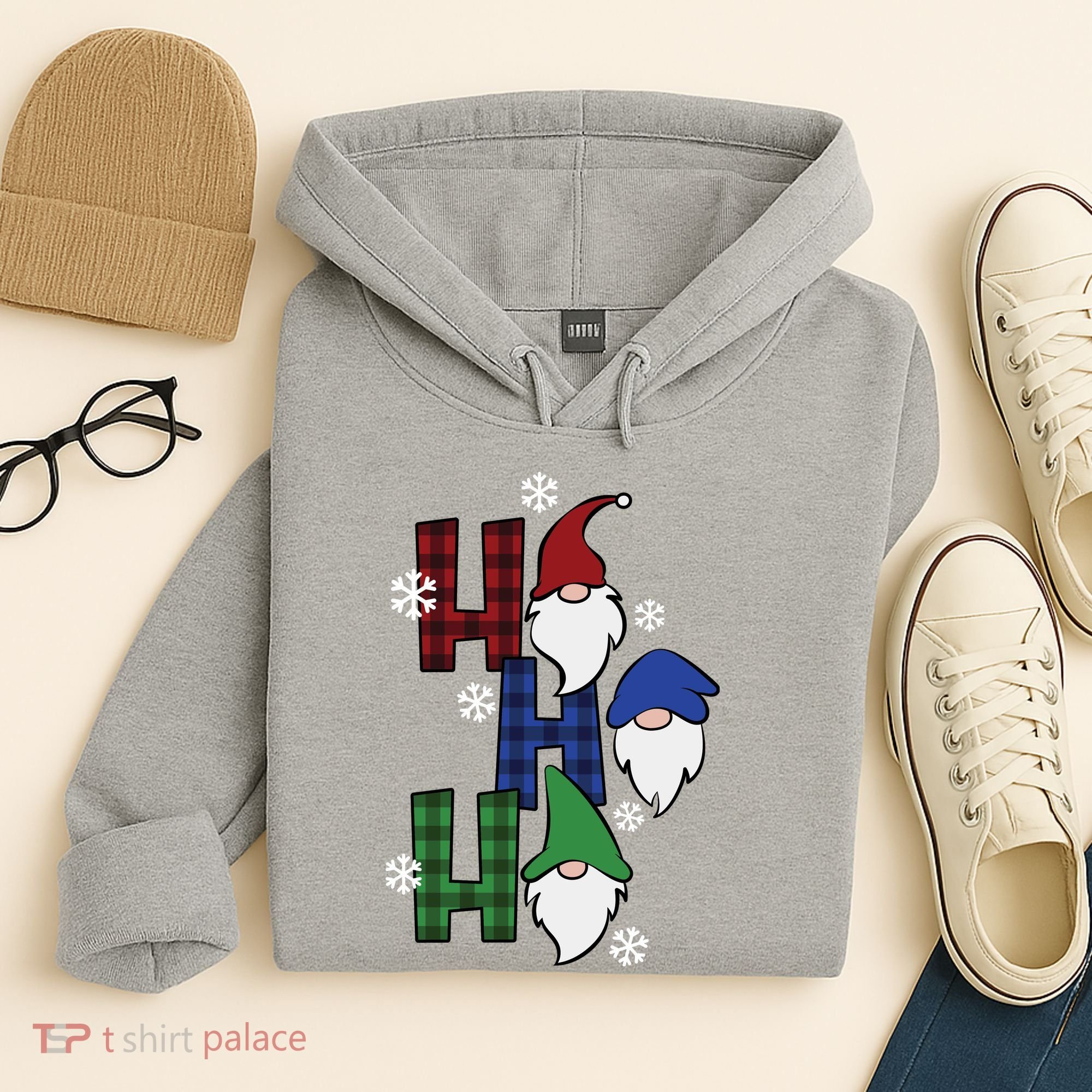 Ho Ho Ho Gnome Squad Christmas Hoodie