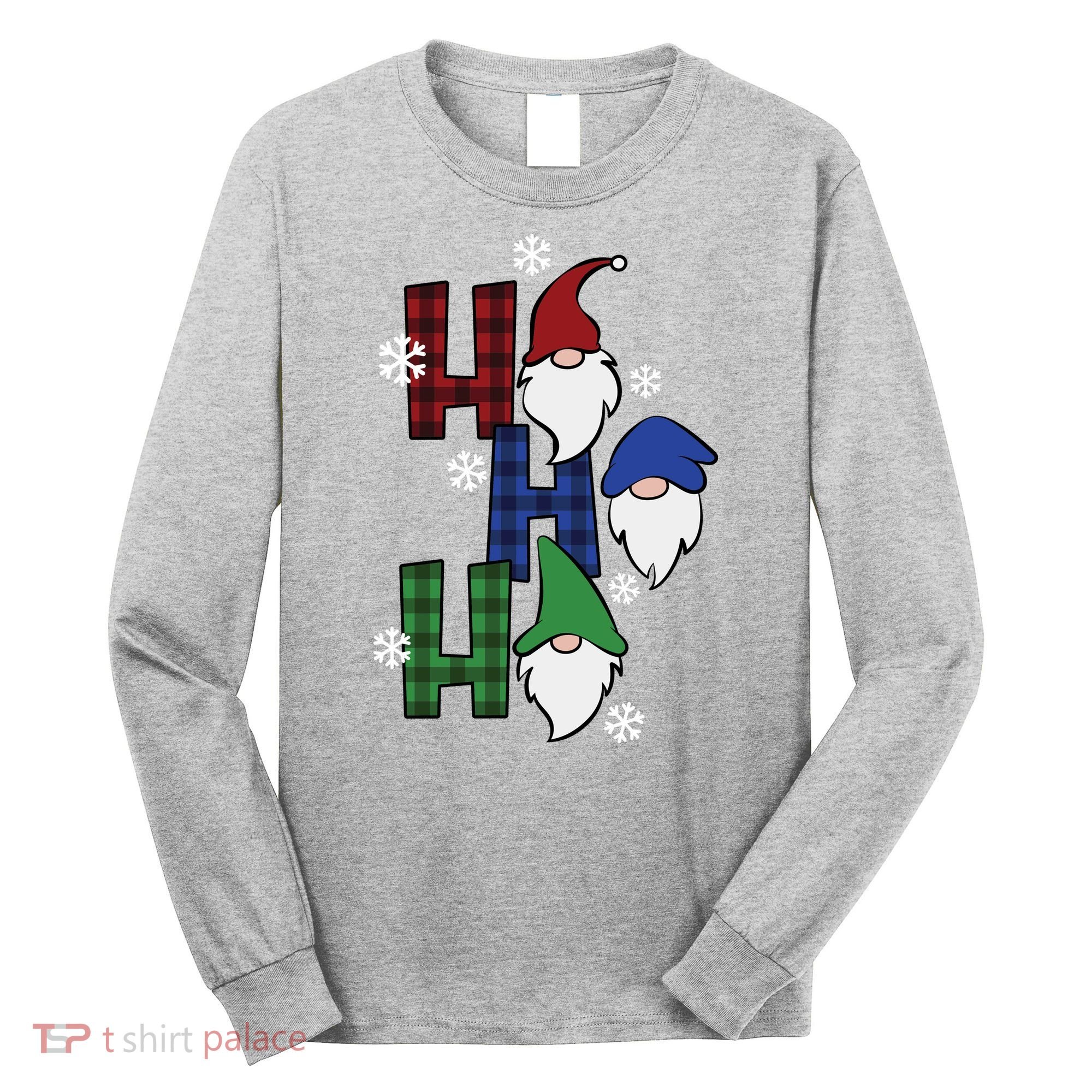 Ho Ho Ho Gnome Squad Christmas Long Sleeve Shirt
