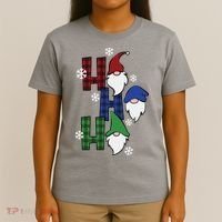 Ho Ho Ho Gnome Squad Christmas T-Shirt thumb 4