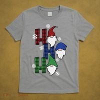 Ho Ho Ho Gnome Squad Christmas T-Shirt thumb 5
