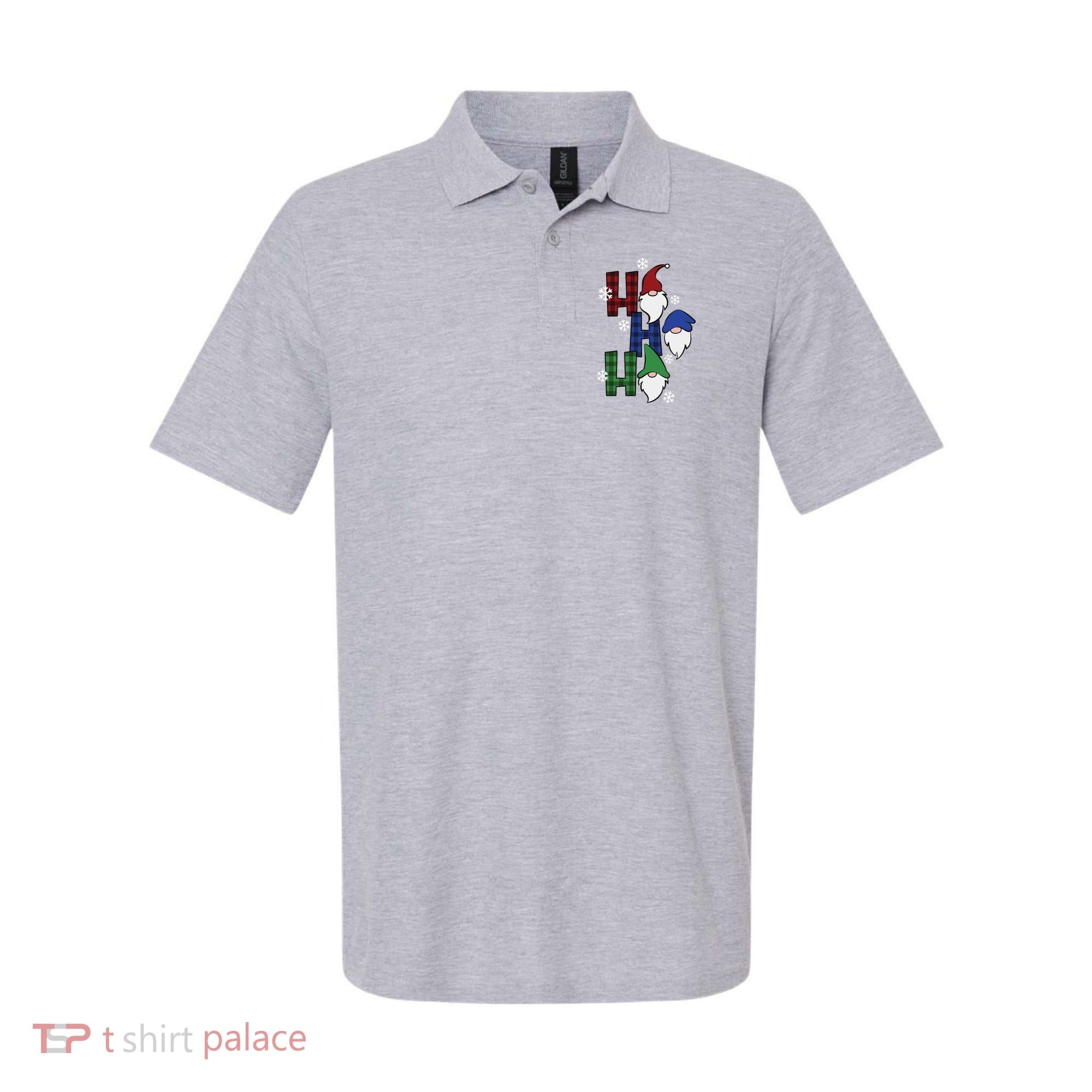Ho Ho Ho Gnome Squad Christmas Polo