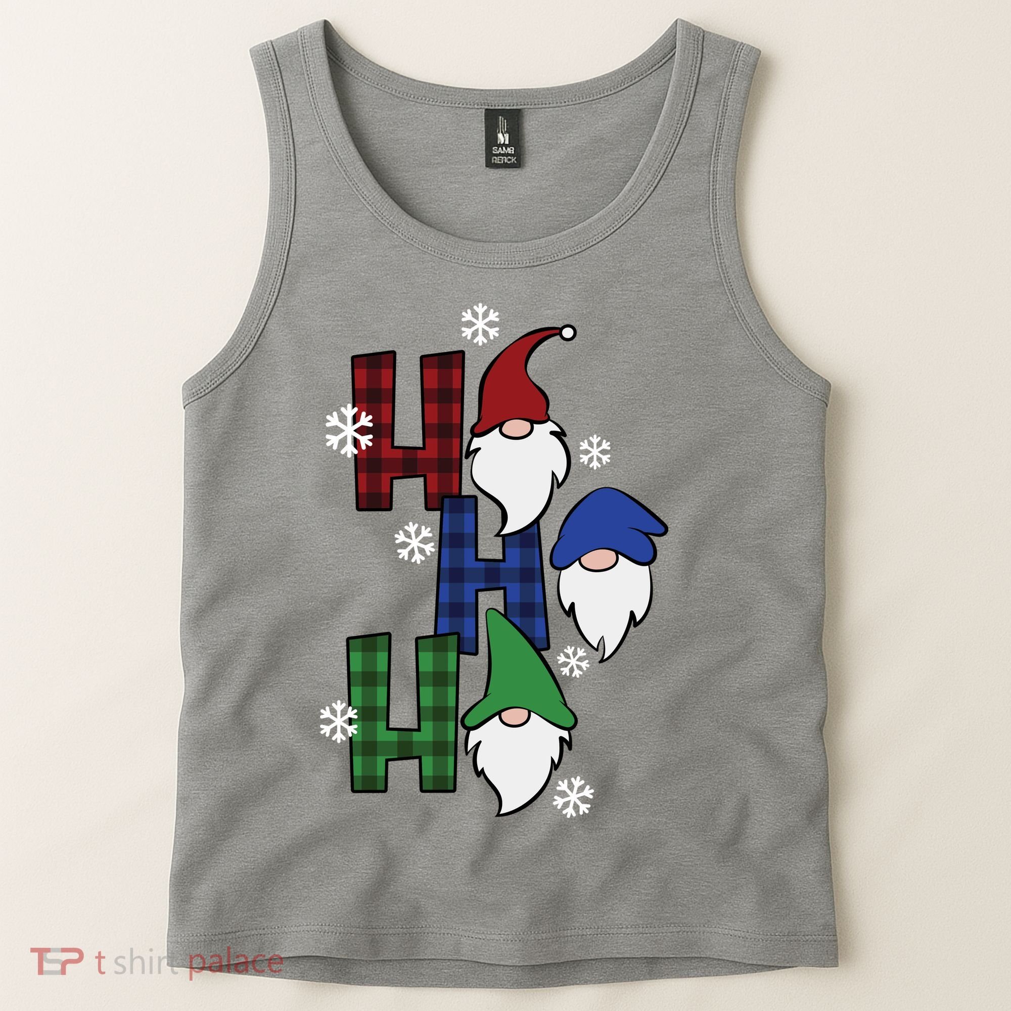 Ho Ho Ho Gnome Squad Christmas Tank Top