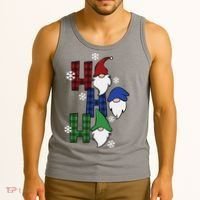 Ho Ho Ho Gnome Squad Christmas Tank Top thumb 3