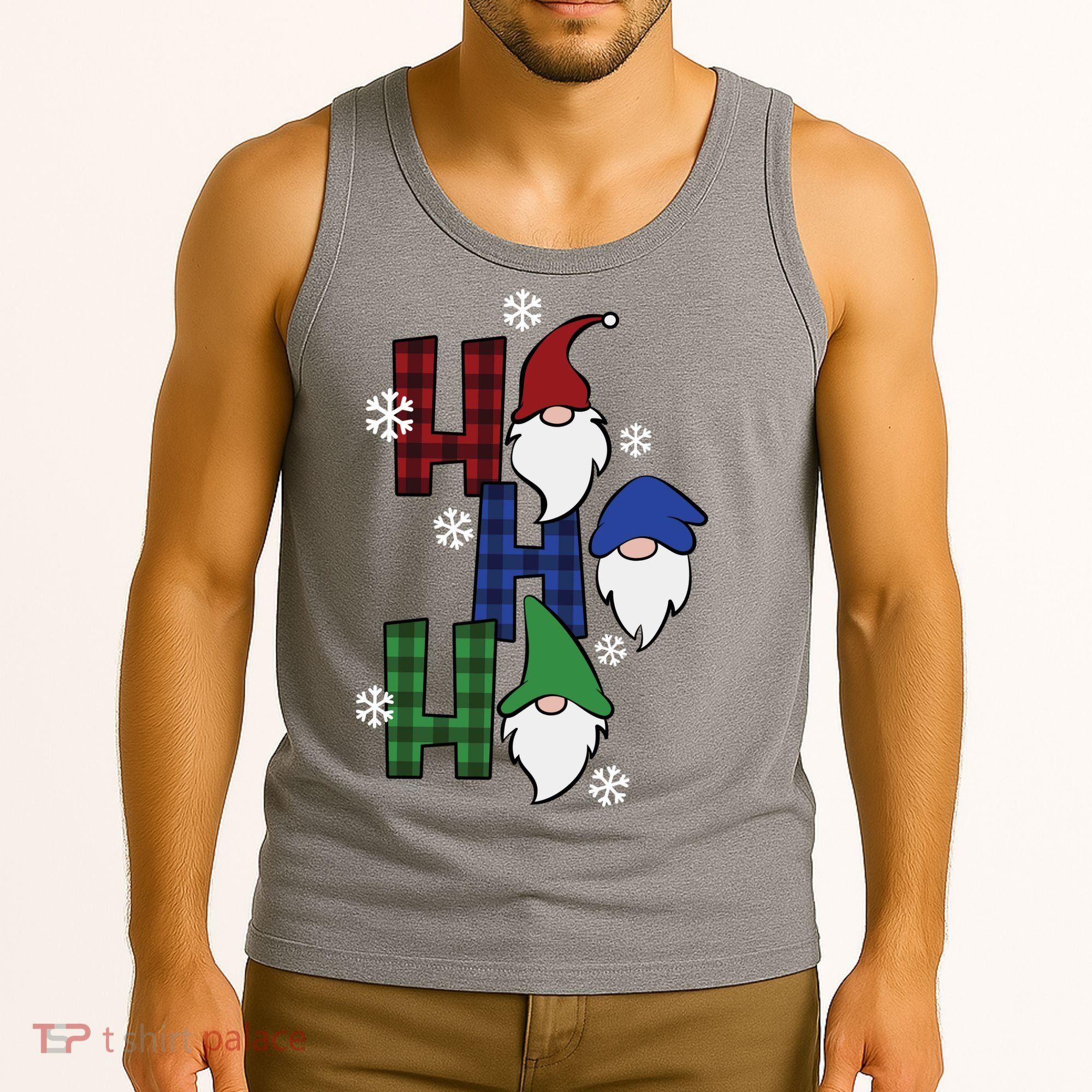 Ho Ho Ho Gnome Squad Christmas Tank Top