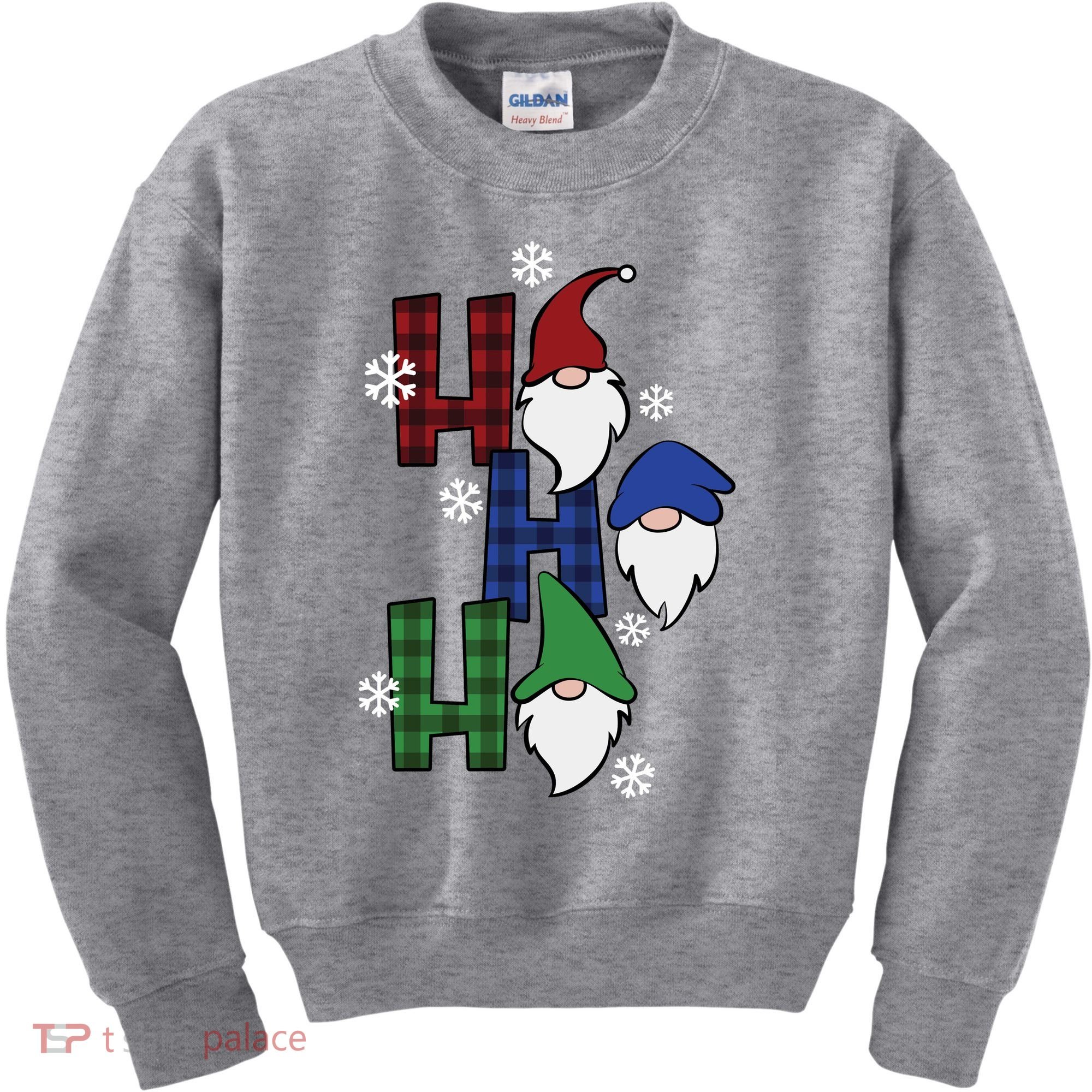Ho Ho Ho Gnome Squad Christmas Kids Sweatshirt