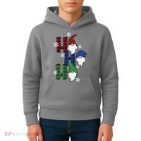 Ho Ho Ho Gnome Squad Christmas Kids Hoodie thumb 4