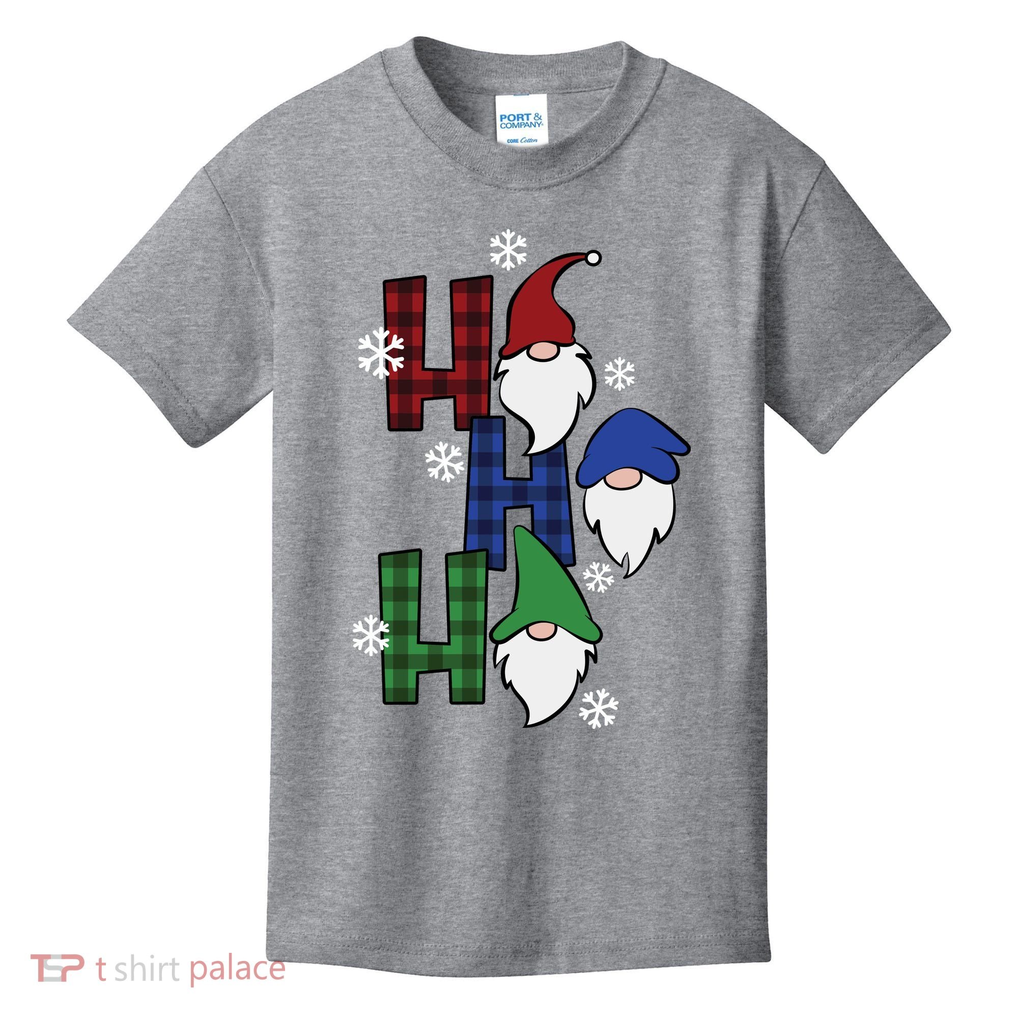 Ho Ho Ho Gnome Squad Christmas Kids T-Shirt