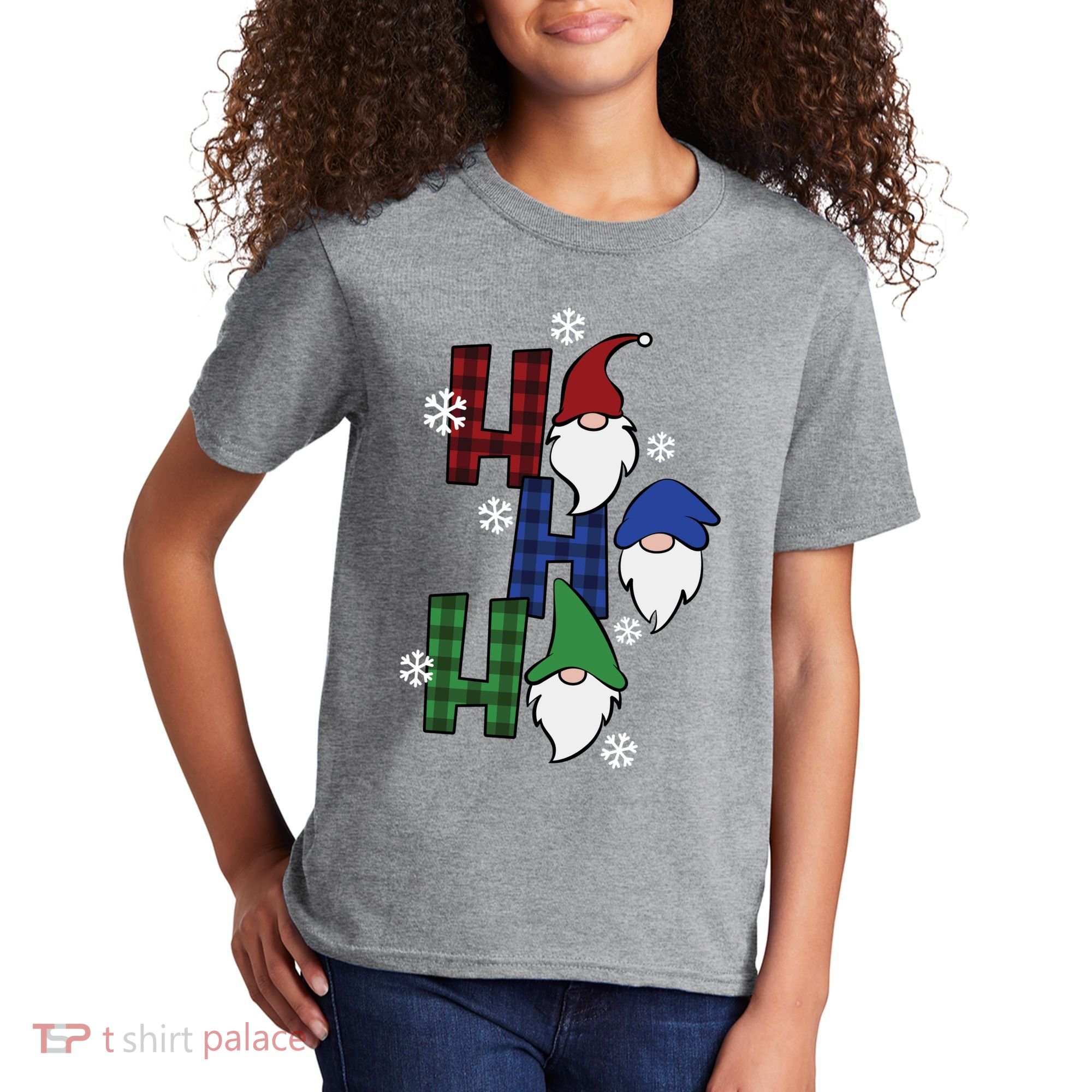 Ho Ho Ho Gnome Squad Christmas Kids T-Shirt