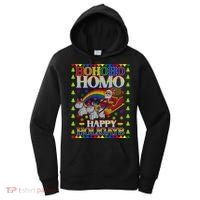 Ho Ho Homo Holigays Homosexual Lgbt Funny Ugly Christmas Cute Gift Women's Hoodie thumb 0