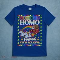 Ho Ho Homo Holigays Homosexual Lgbt Funny Ugly Christmas Cute Gift T-Shirt thumb 5