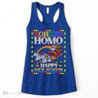 Ho Ho Homo Holigays Homosexual Lgbt Funny Ugly Christmas Cute Gift Women's Tank Top thumb 0