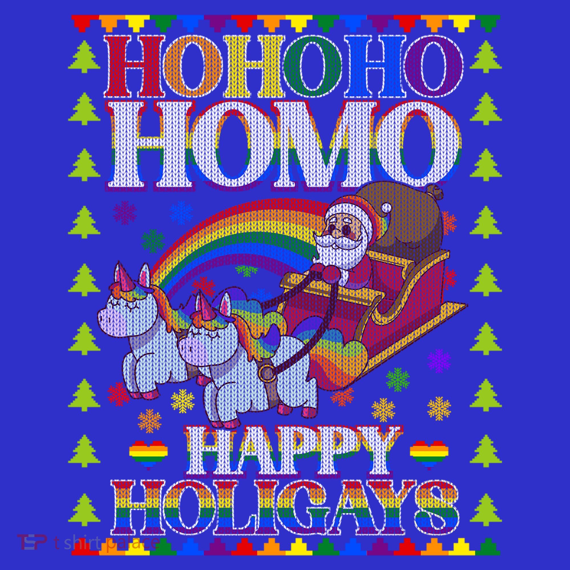 Ho Ho Homo Holigays Homosexual Lgbt Funny Ugly Christmas Cute Gift Women's Tank Top