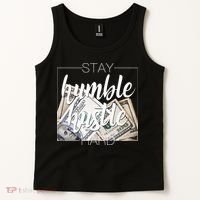 Humble Hustle Hard Hip Hop Gift Women Men Clothing Stay Tank Top thumb 2