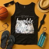 Humble Hustle Hard Hip Hop Gift Women Men Clothing Stay Tank Top thumb 4